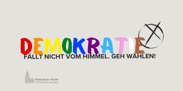 Demokratie fällt nicht vom Himmel Banner